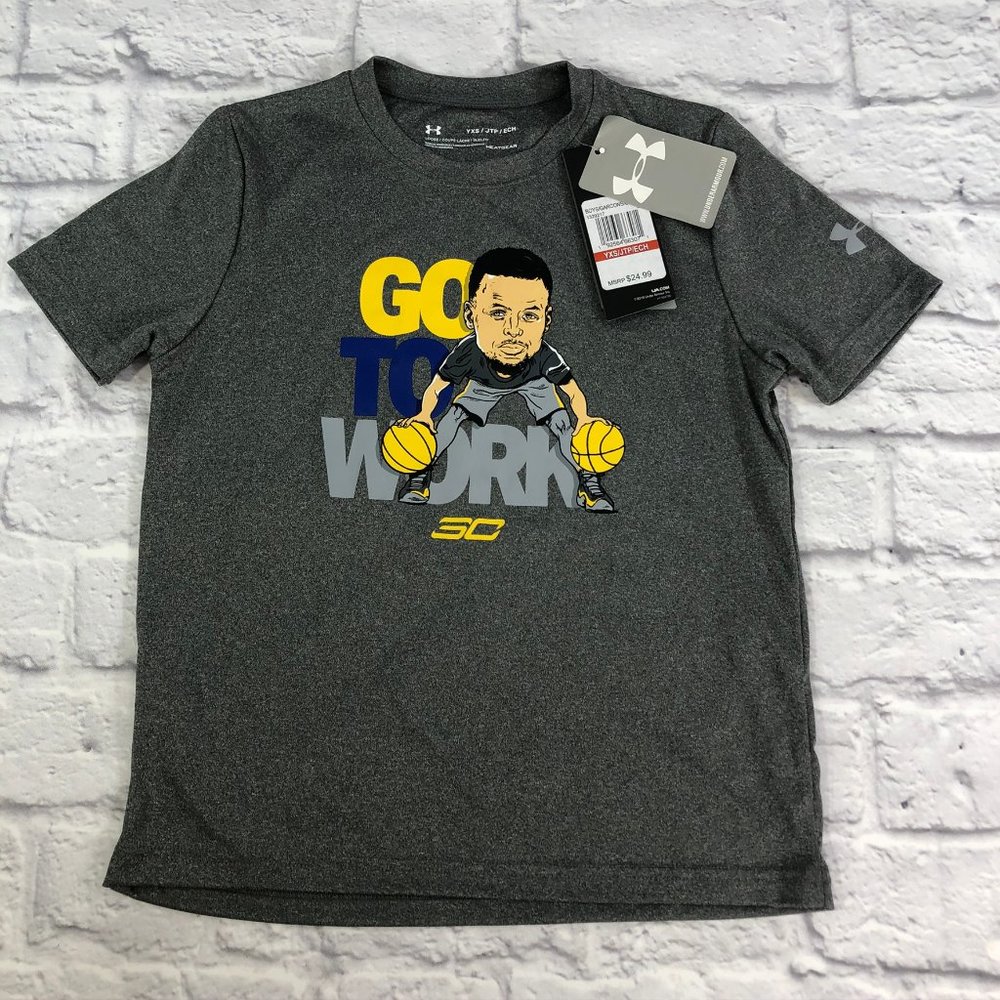 Under Armour Boys Graphic T-shirt Gray NWT